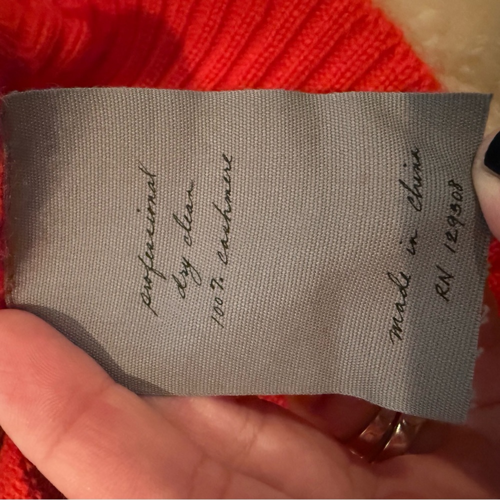 Raquel Allegra 100% cashmere striped cardigan designer size 0 (small) - Picture 4 of 4